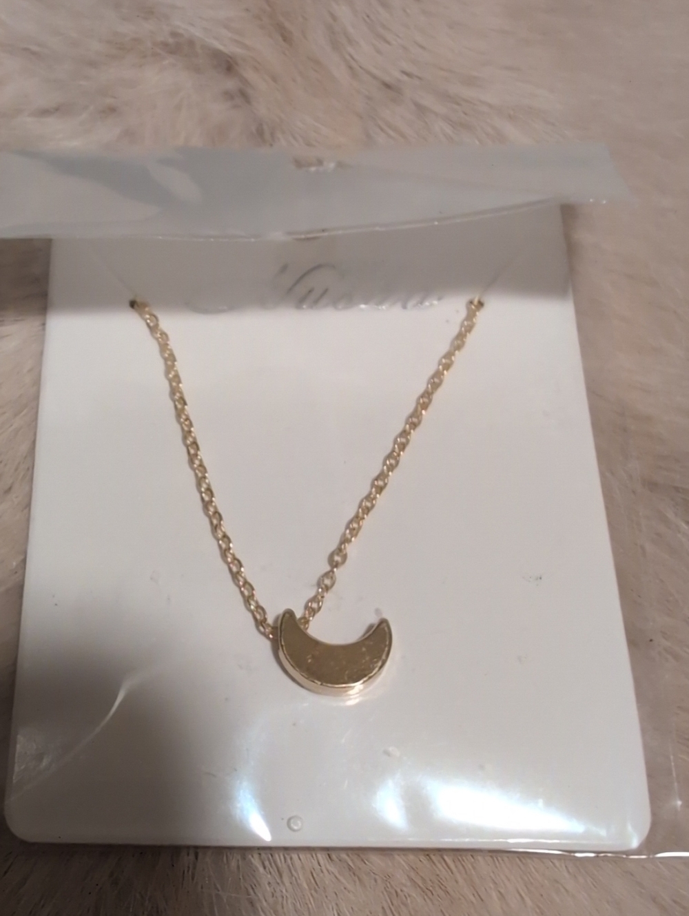 NIB Crescent Moon Necklace